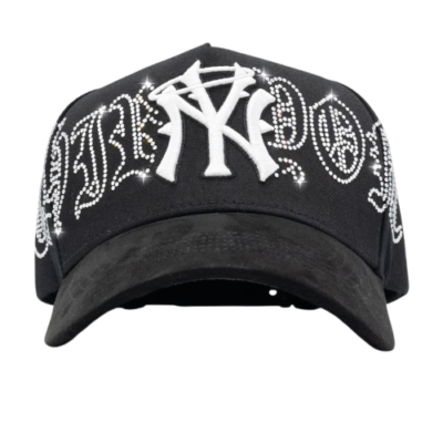 Thirty One Ny Crystals Black White Hat