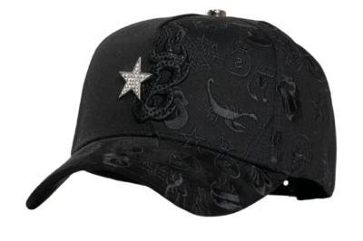 Barbas Hats B-Star Graffiti black snapback cap