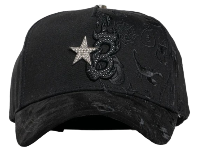 Barbas Hats B-Star Graffiti black snapback cap