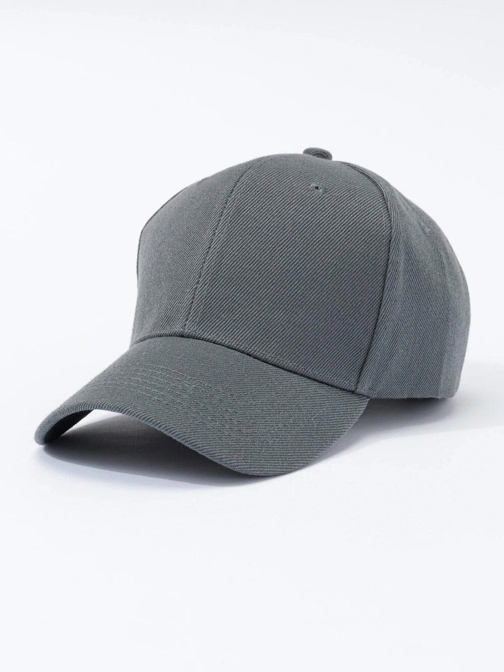 Simple Grey Adjustable Cotton Casual Baseball Cap