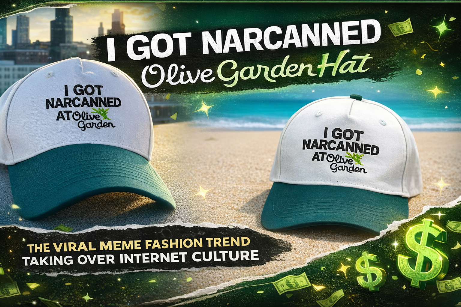 I Got Narcanned at Olive Garden Hat — The Viral Meme Fashion Trend Taking Over Internet Culture