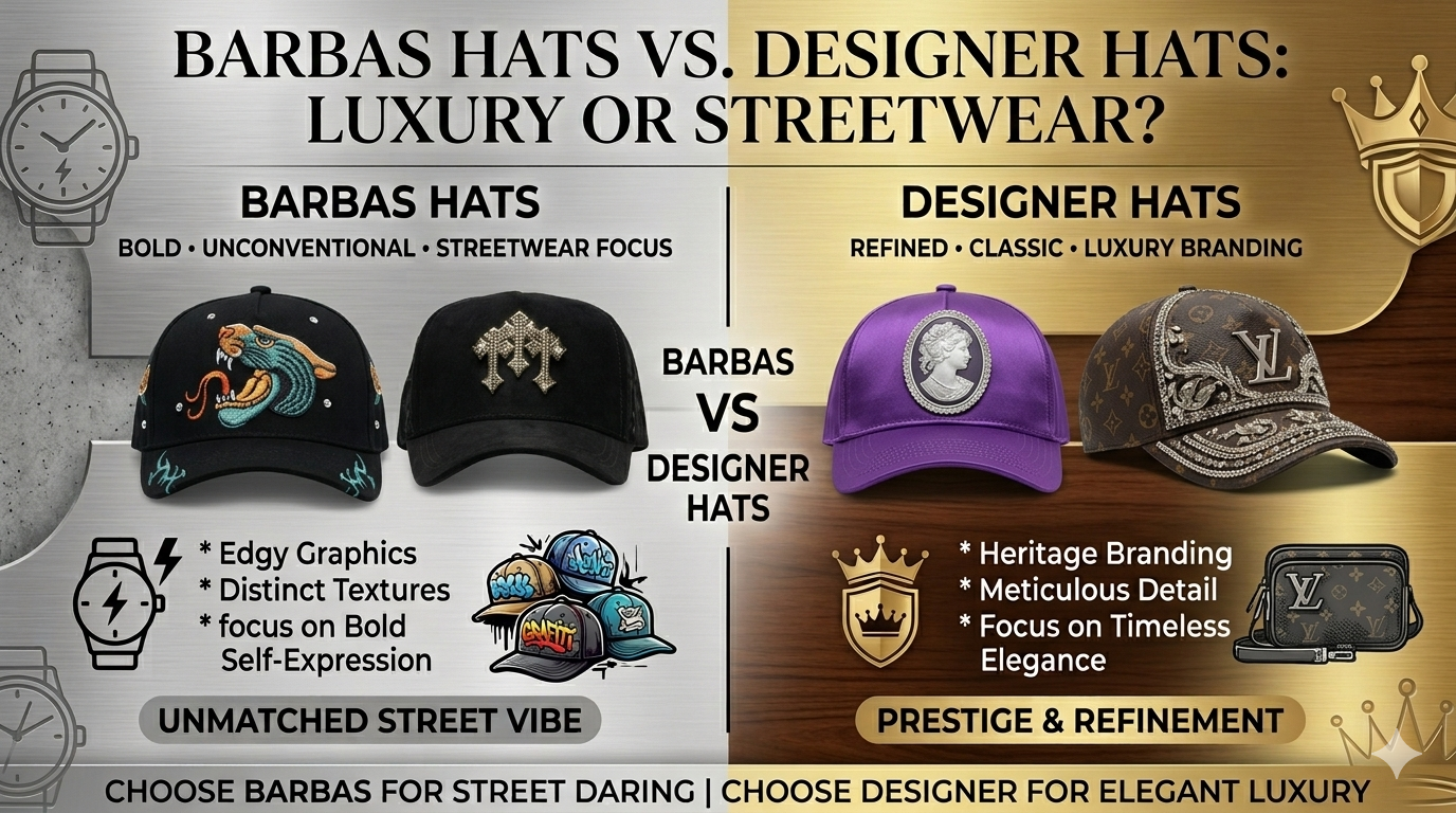 Barbas Hats vs Designer Hats – Luxury or Streetwear
