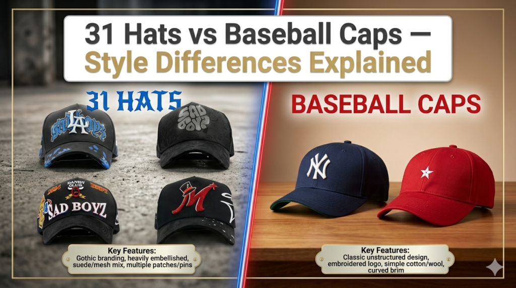 31 Hats vs Baseball Caps — Style Differences Explained