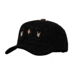 BARBAS HAT BBB HAND SKULL CRYSTALS NEGRA HAT