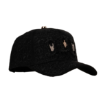 BARBAS HAT BBB HAND SKULL CRYSTALS NEGRA HAT