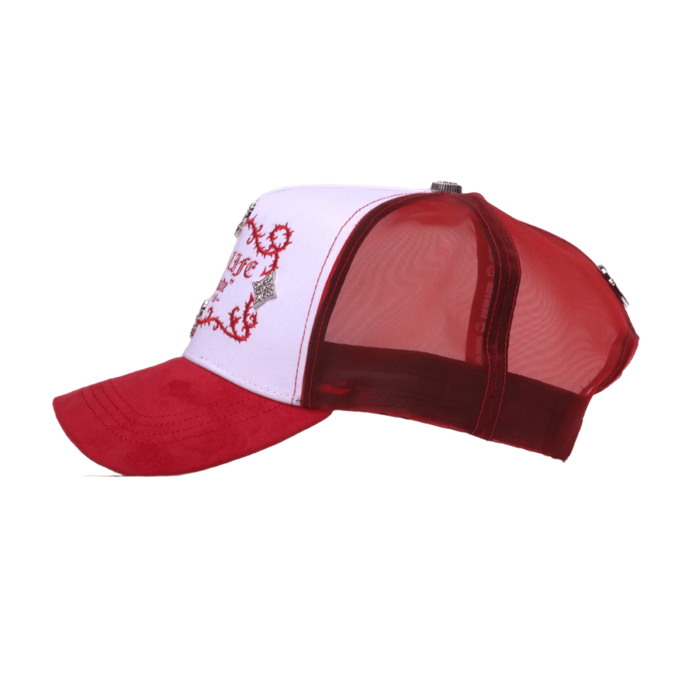Barbas Hats Rich Life Self Made Red Hat